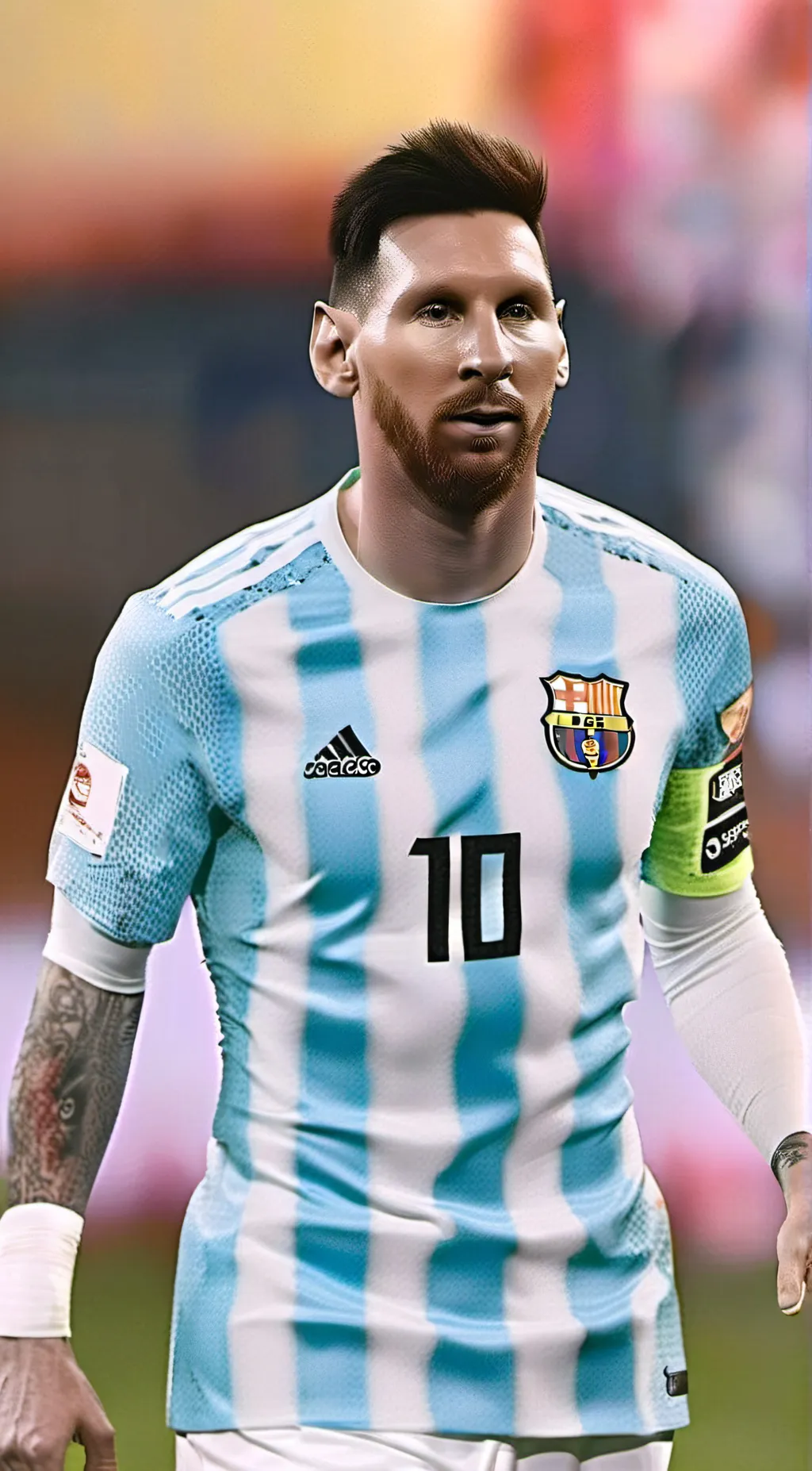 ai character: Messi background