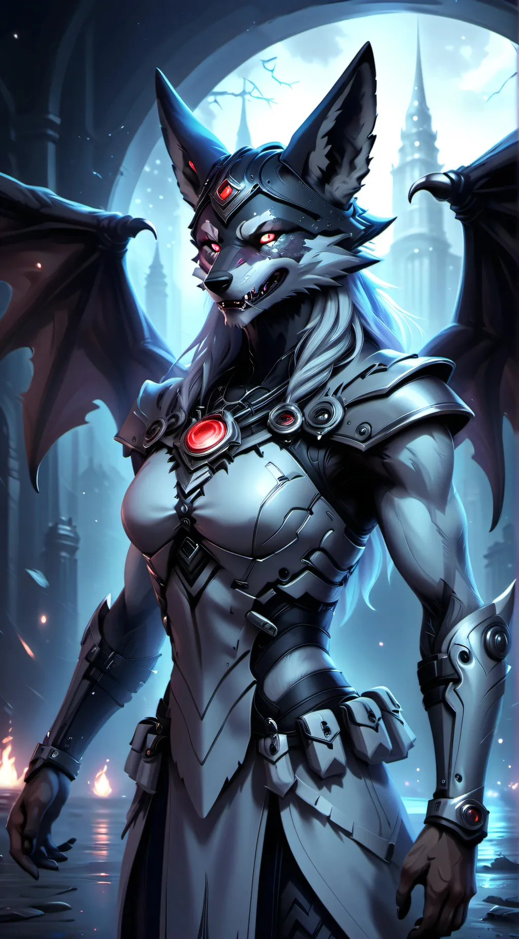 ai character: Luna background