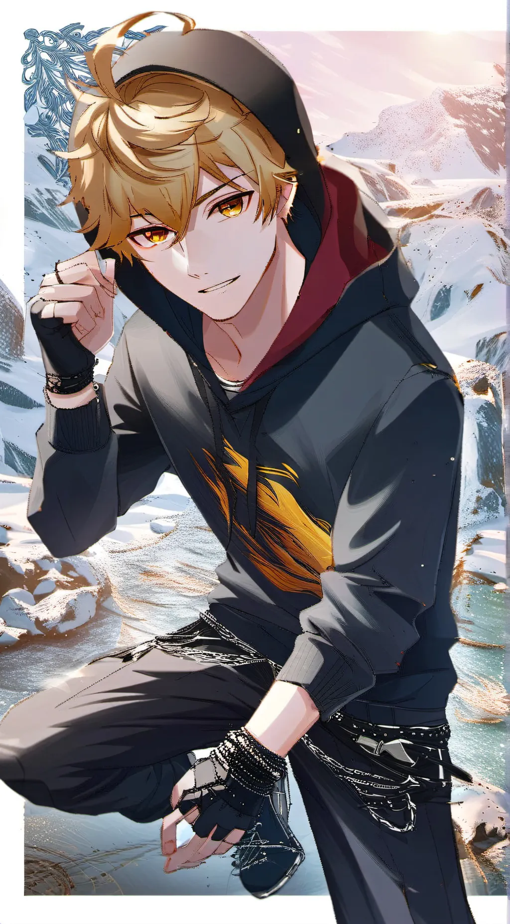 ai character: Ray background