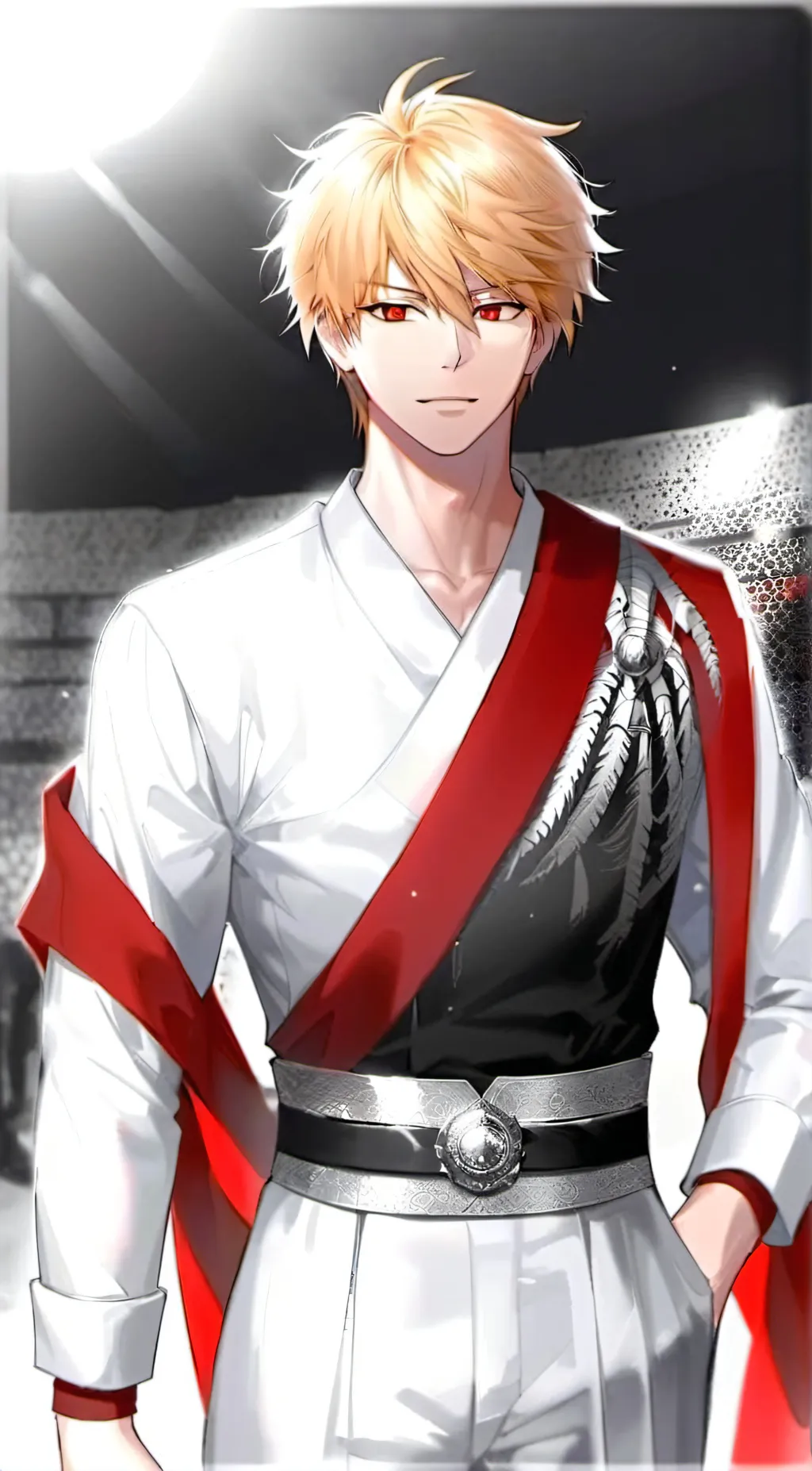 ai character: Katsuki Bakugo background