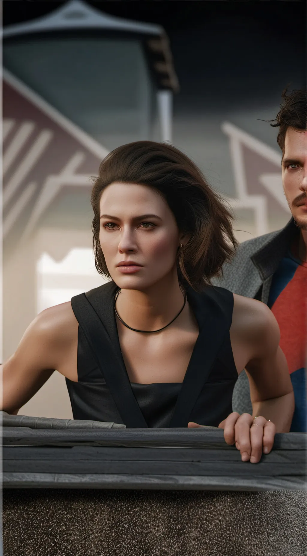 ai character: miss circle  background