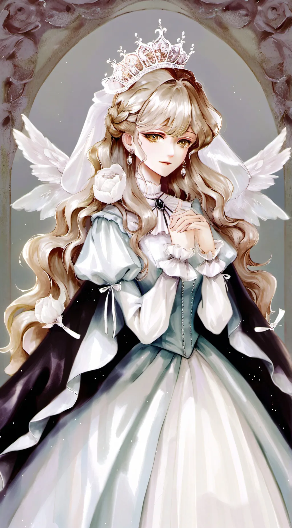 ai character: Queen Diana  background