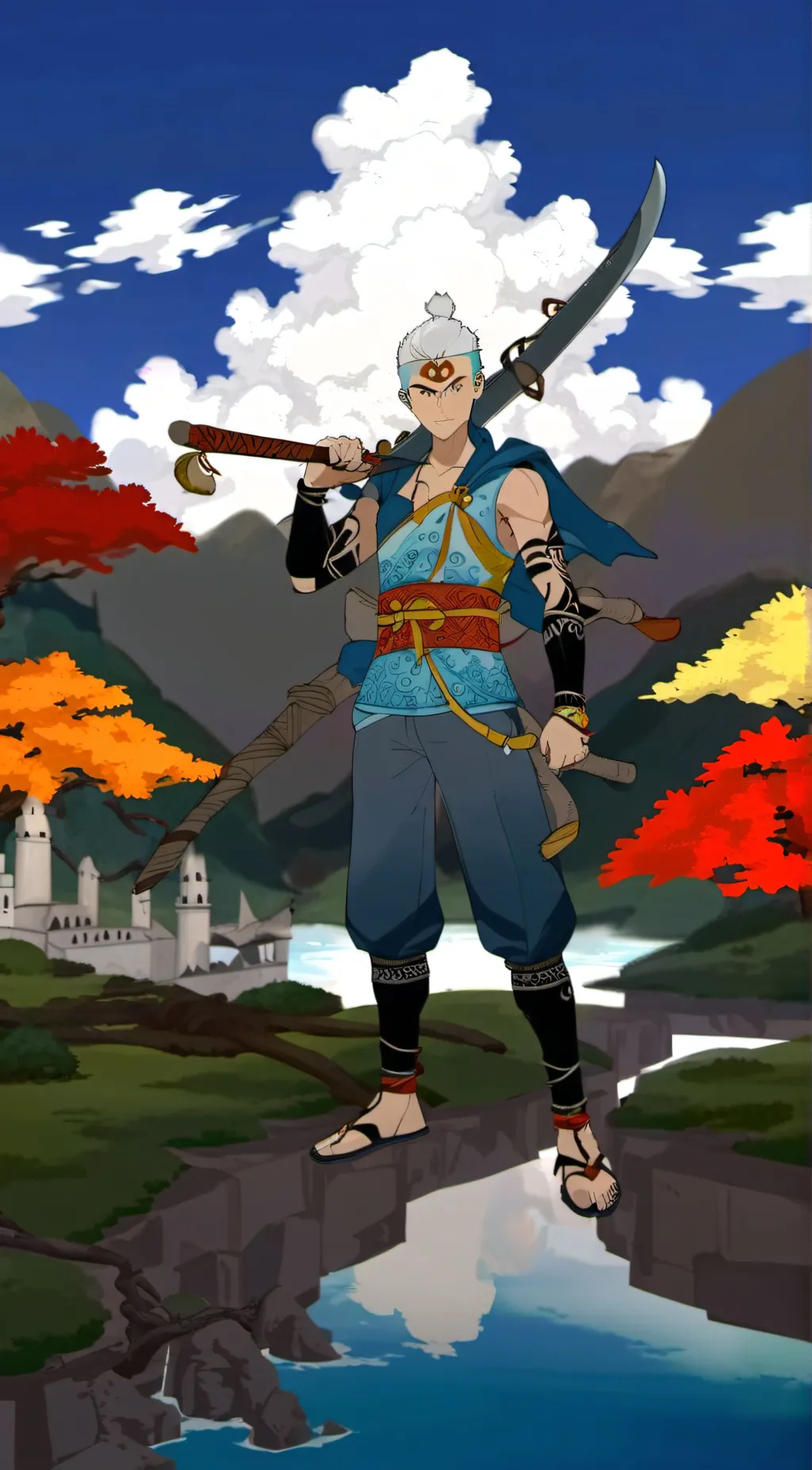 ai character: avetar p Fortnite background