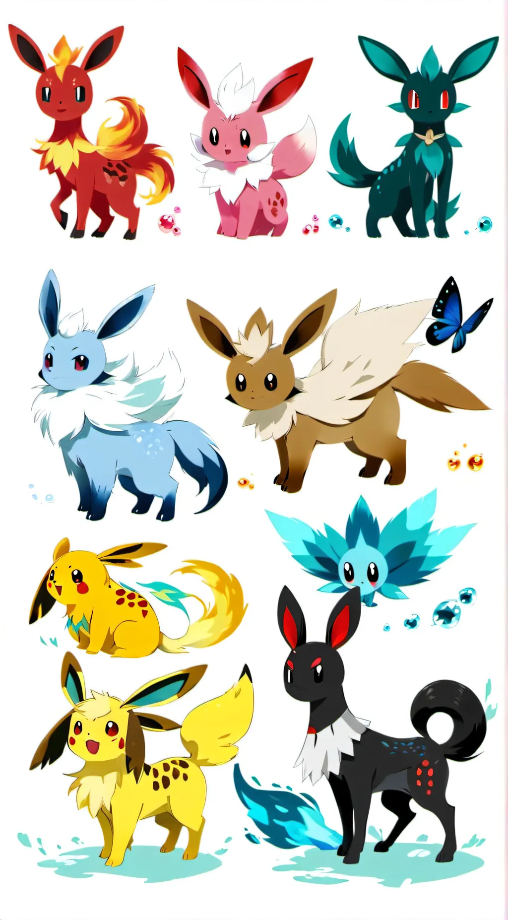 ai character: Pets pokemon background