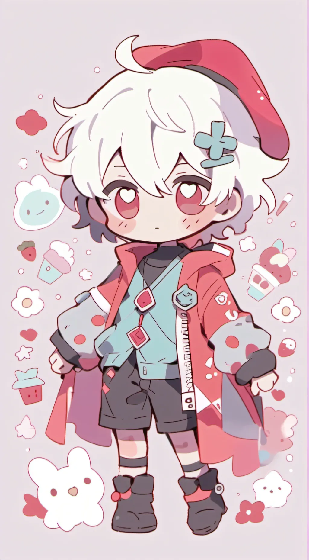 ai character: sally face  background