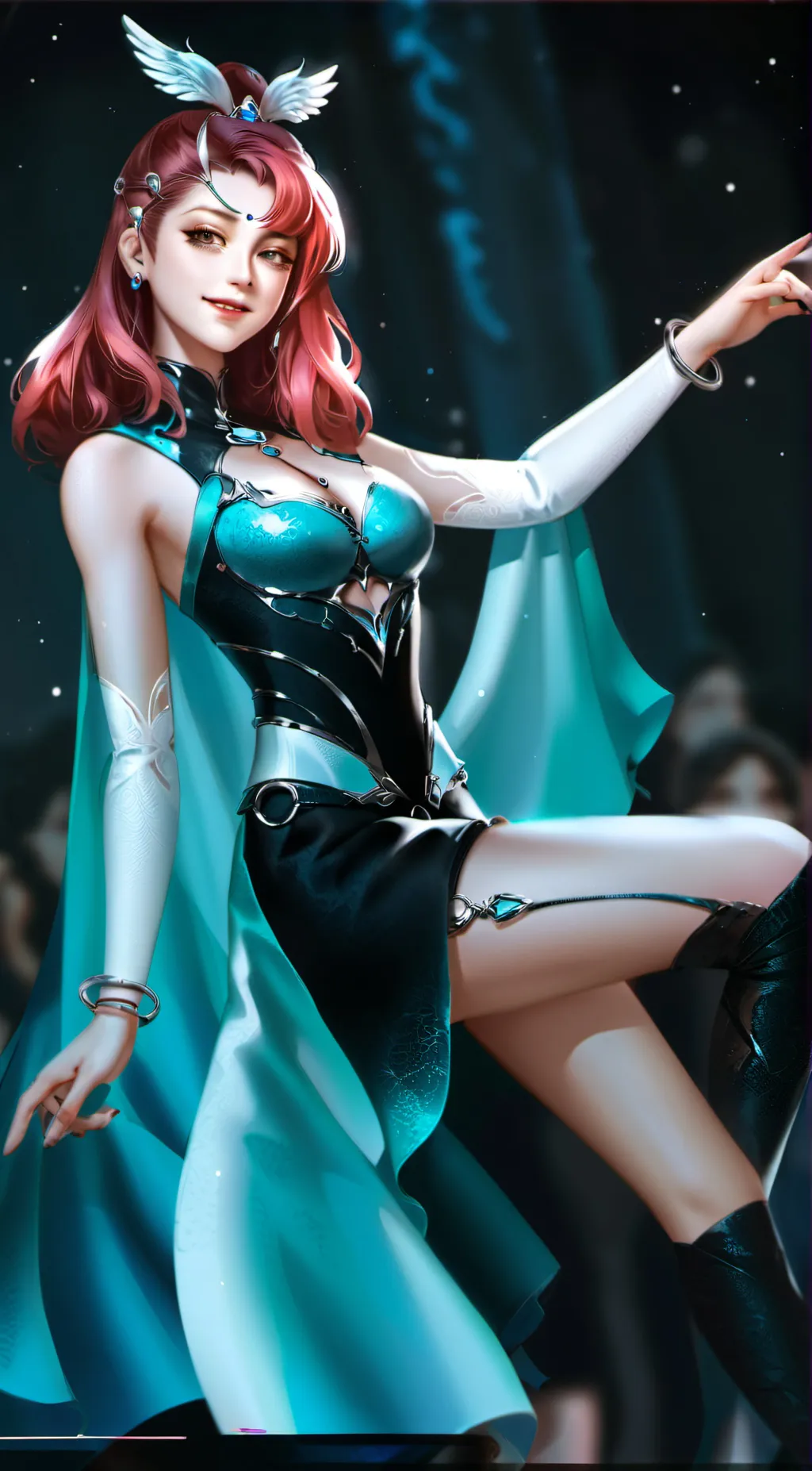 ai character: rose background