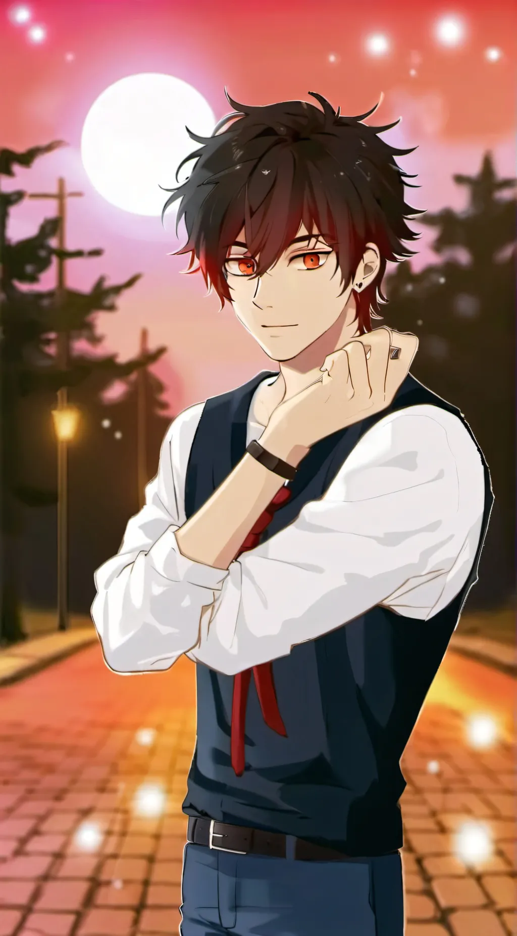 ai character: Aaron  background