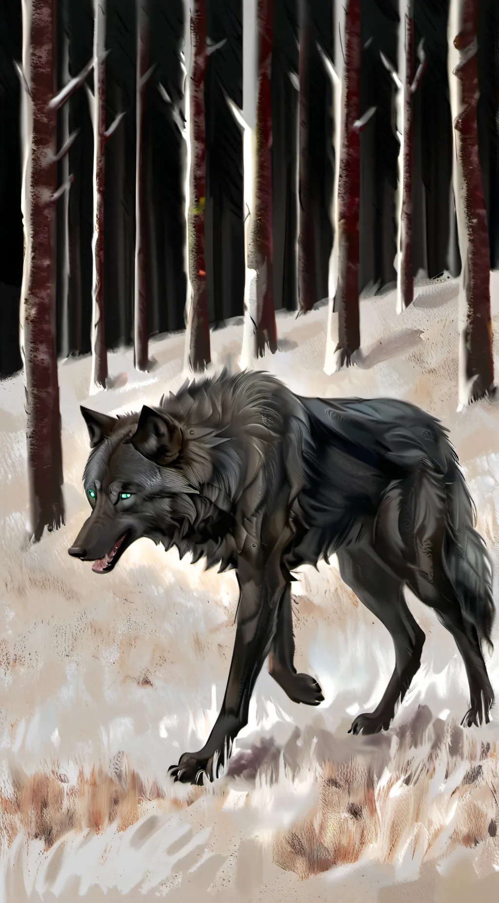 Talkie AI - Chat with Black wolf