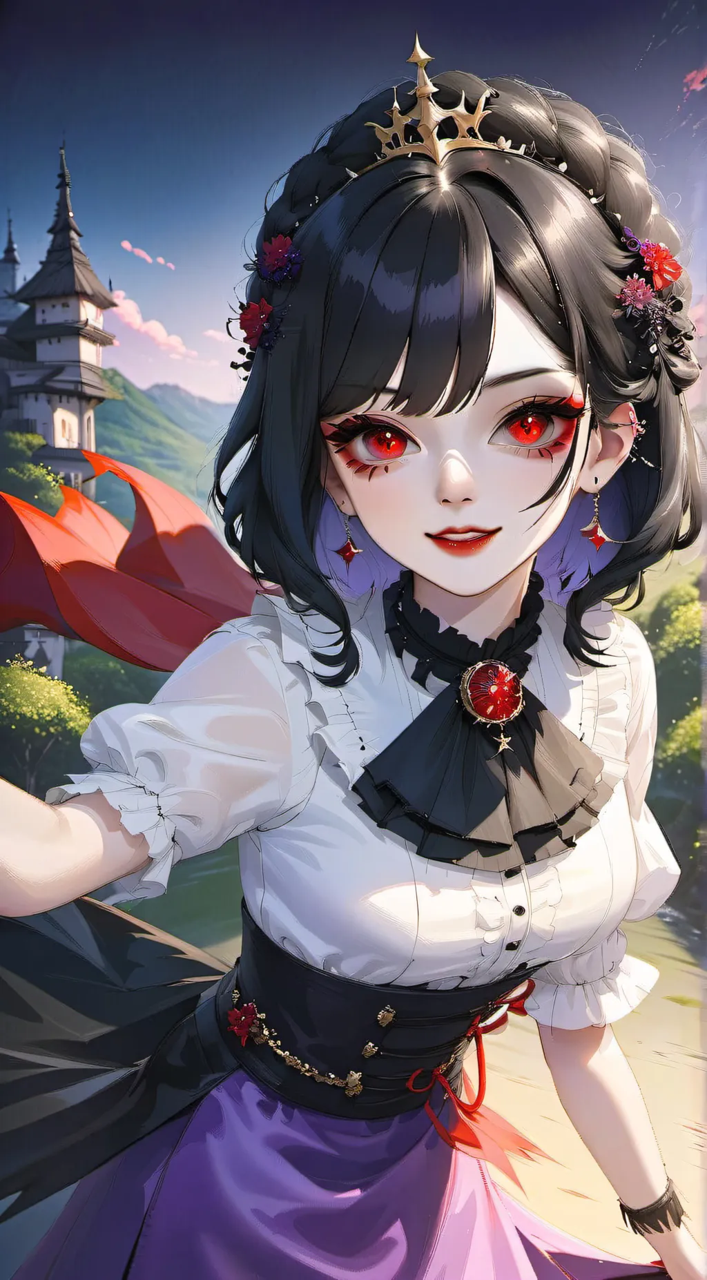 ai character: ☆Anilia☆Vampire background