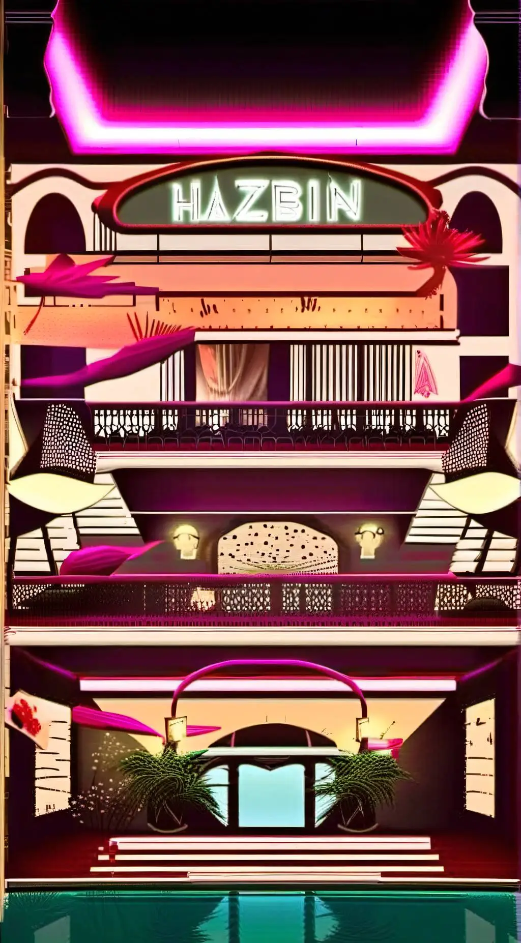 ai character: Hazbin hotel  background