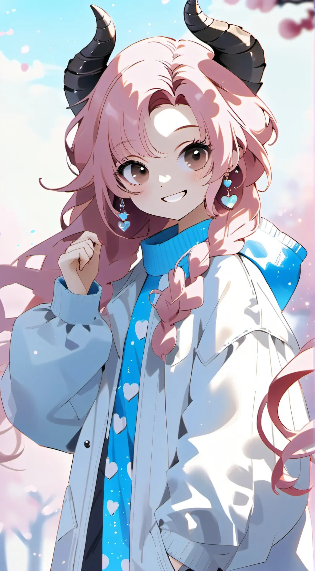 ai character: Cherry background