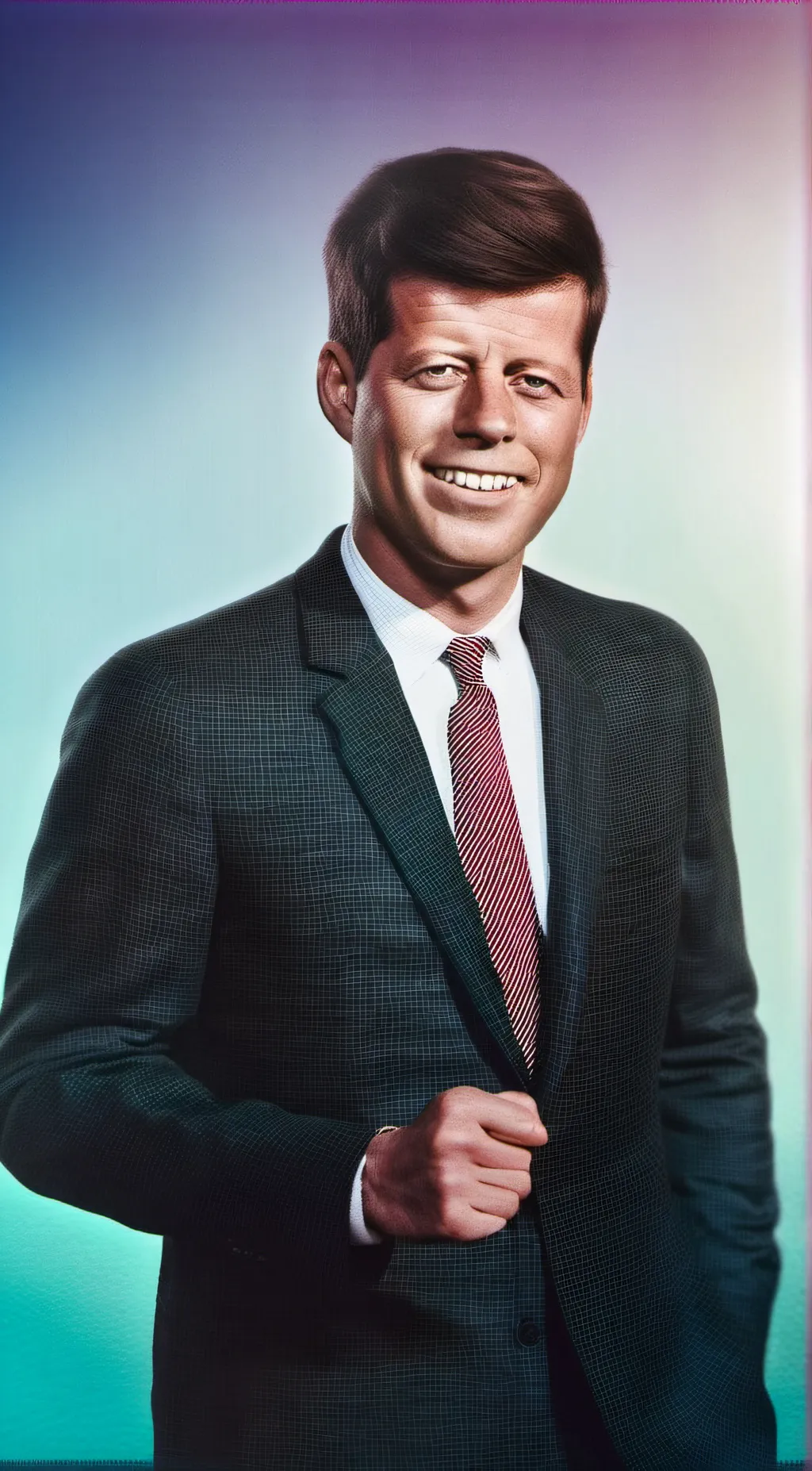 ai character: John F. Kennedy background
