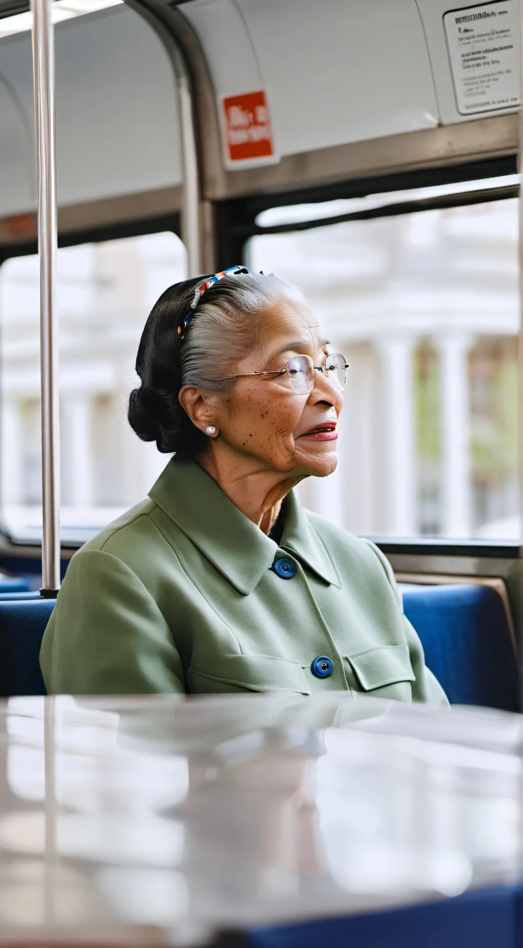 ai character: Rosa Parks/u background