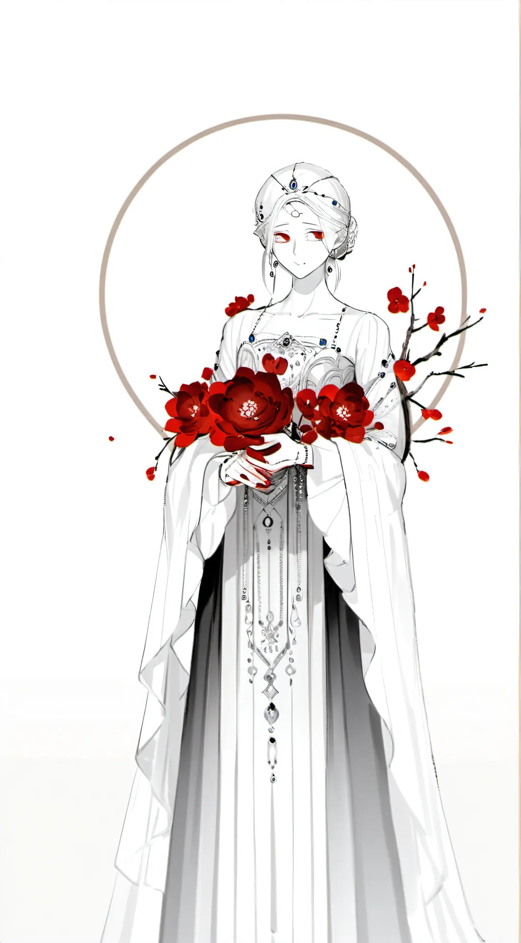 ai character: Rose background