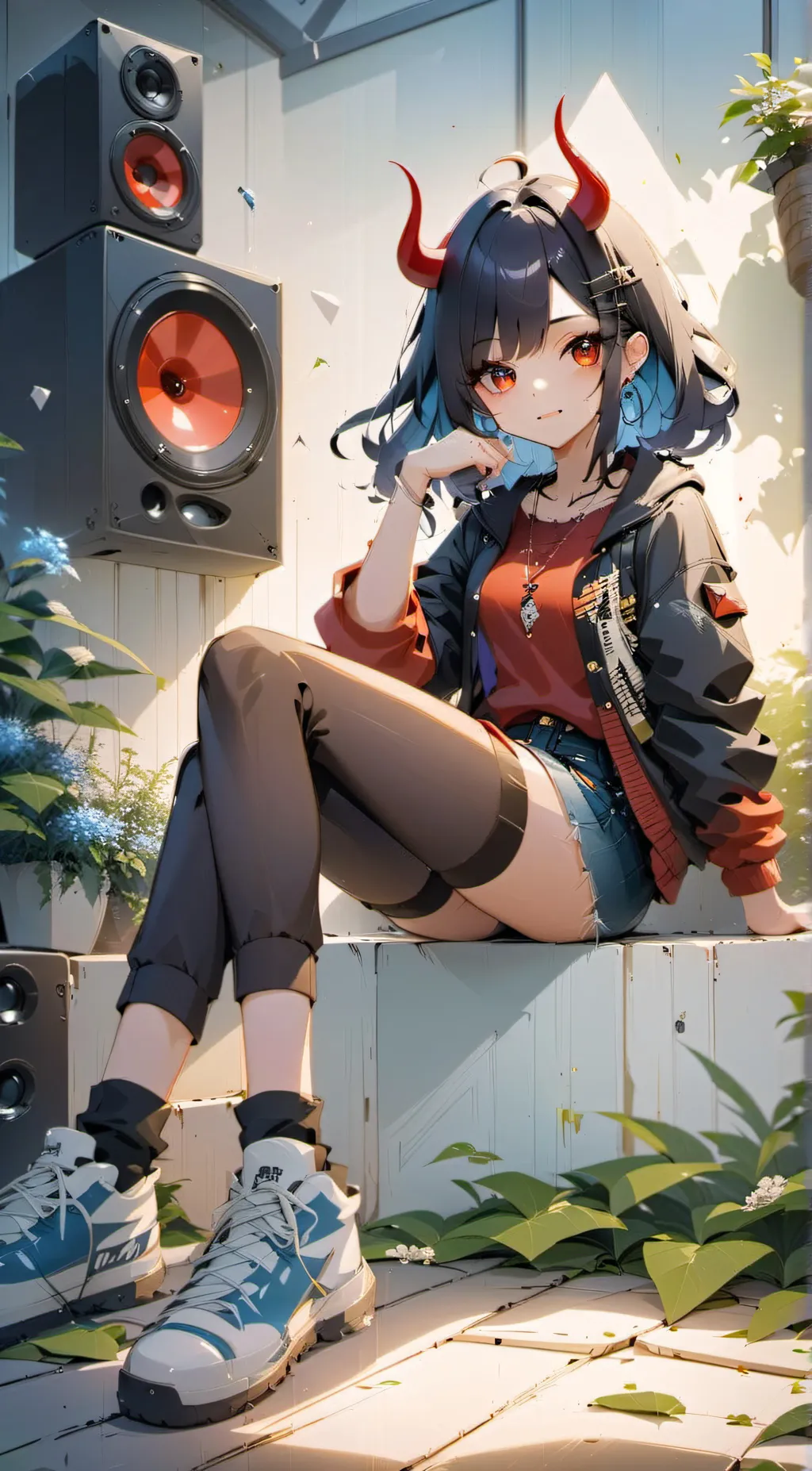 ai character: girlfriend fnf background