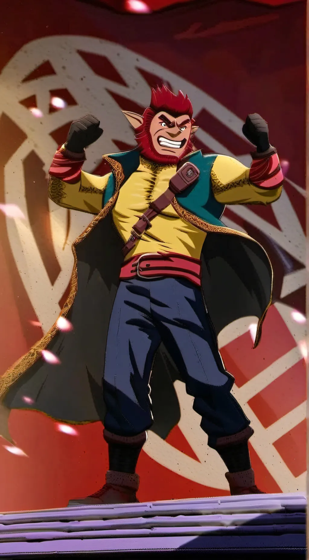 ai character: Akaoni  background