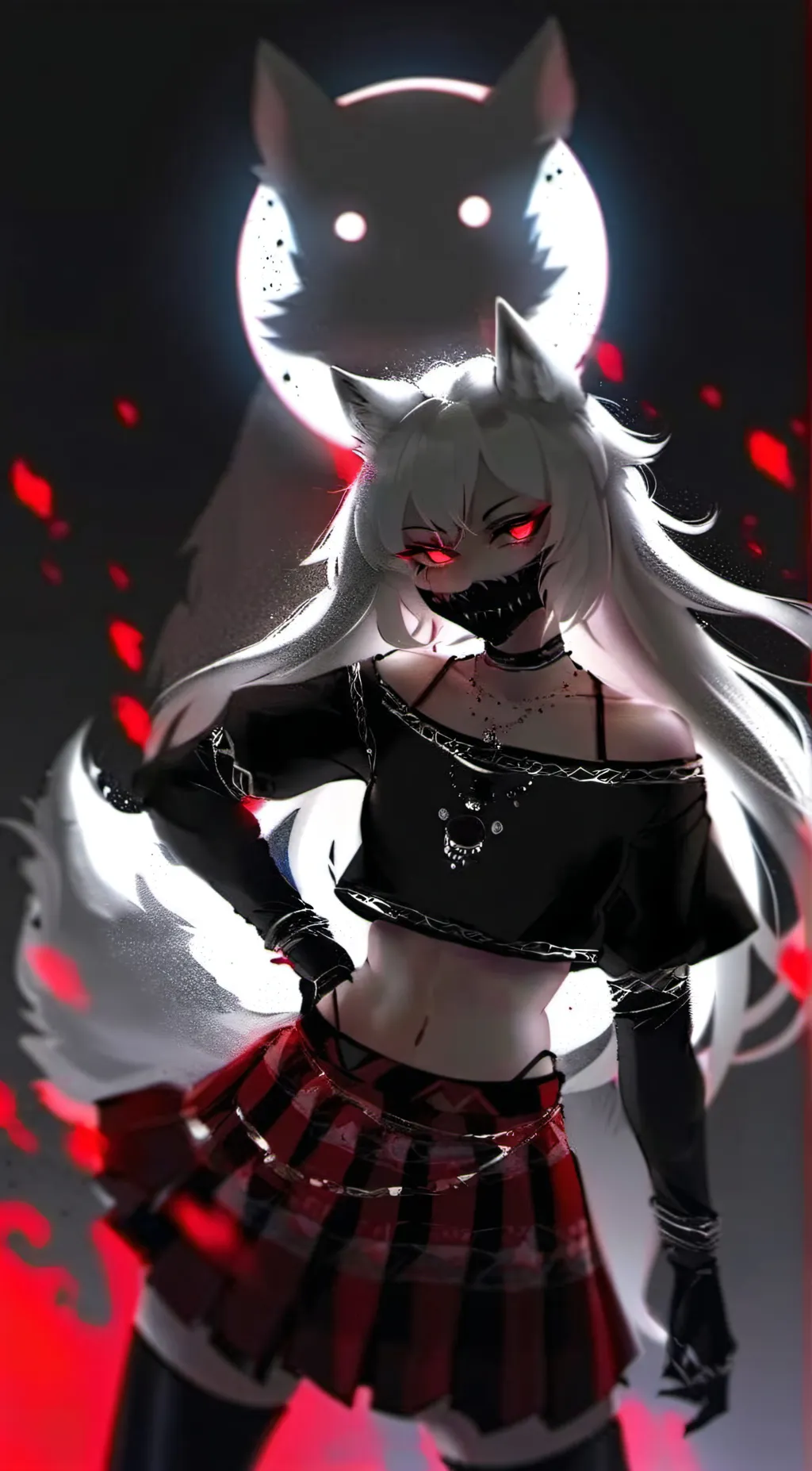 ai character: Loona (helluva bos background