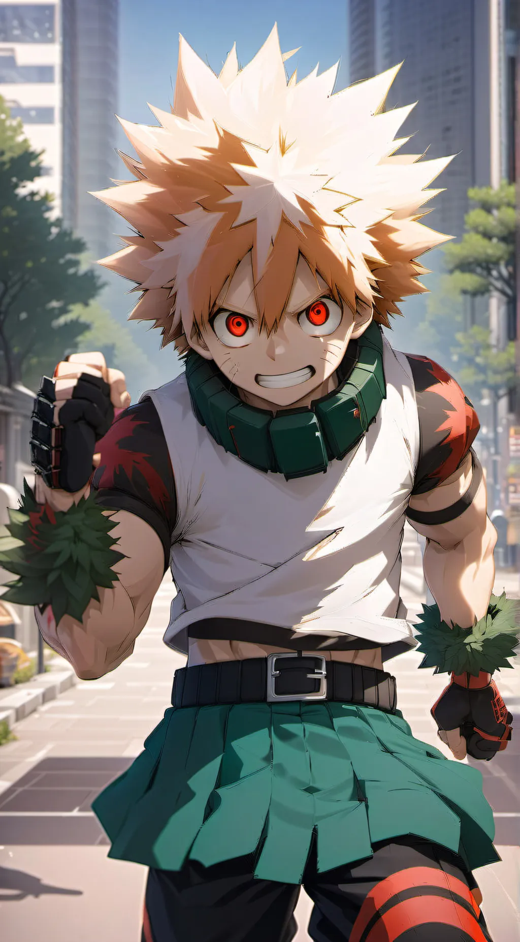 ai character: bakugo katsuki  background