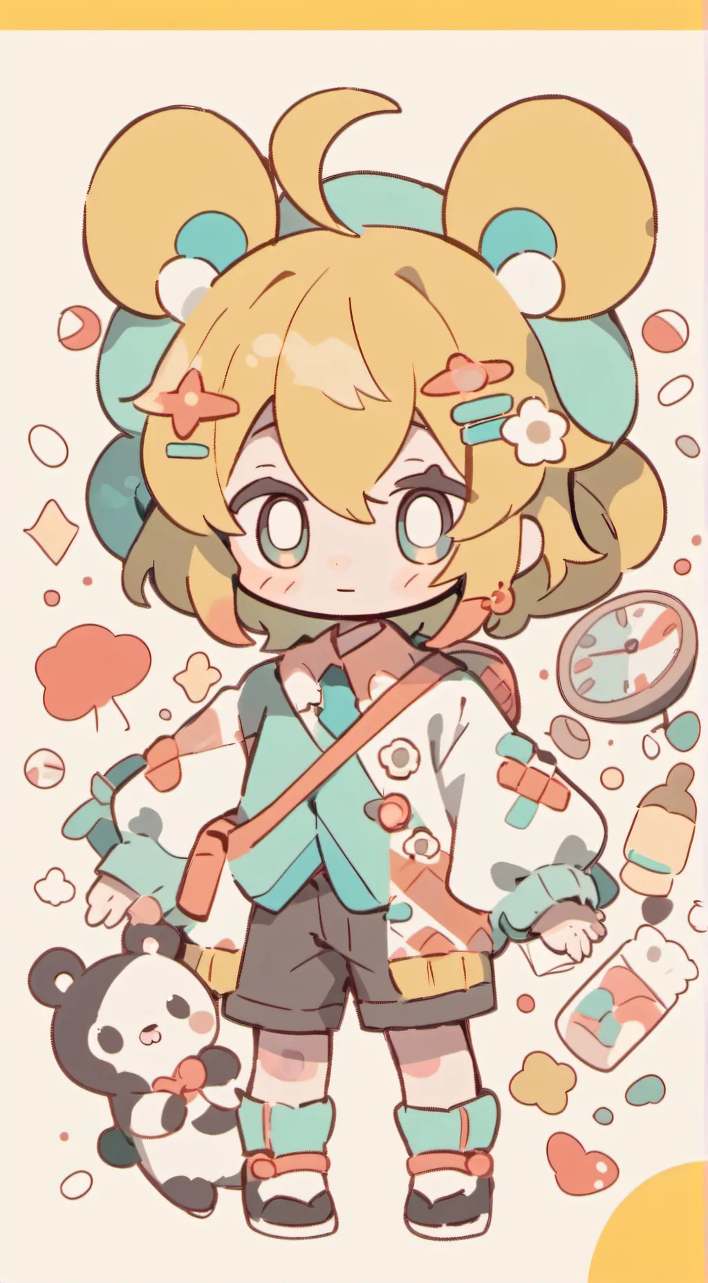 ai character: snowball background