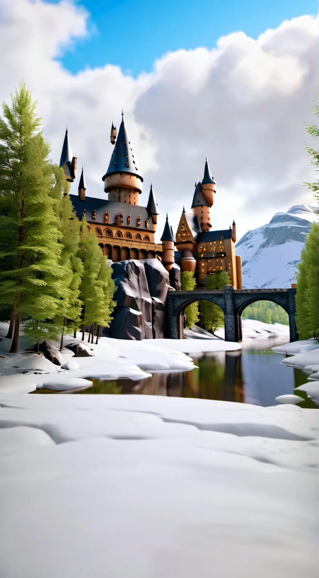 ai character: Hogwarts  background