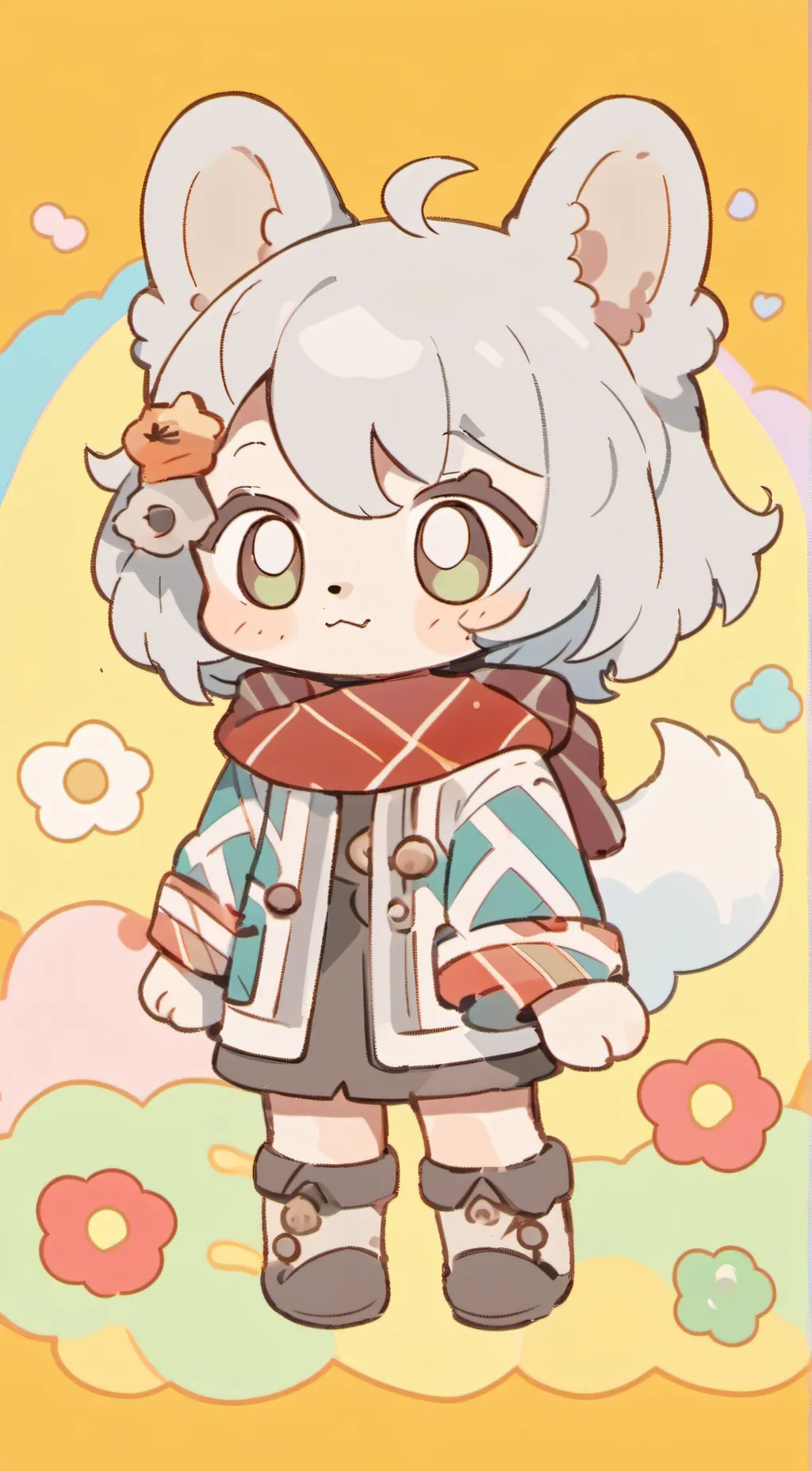 ai character: Fluff pup background
