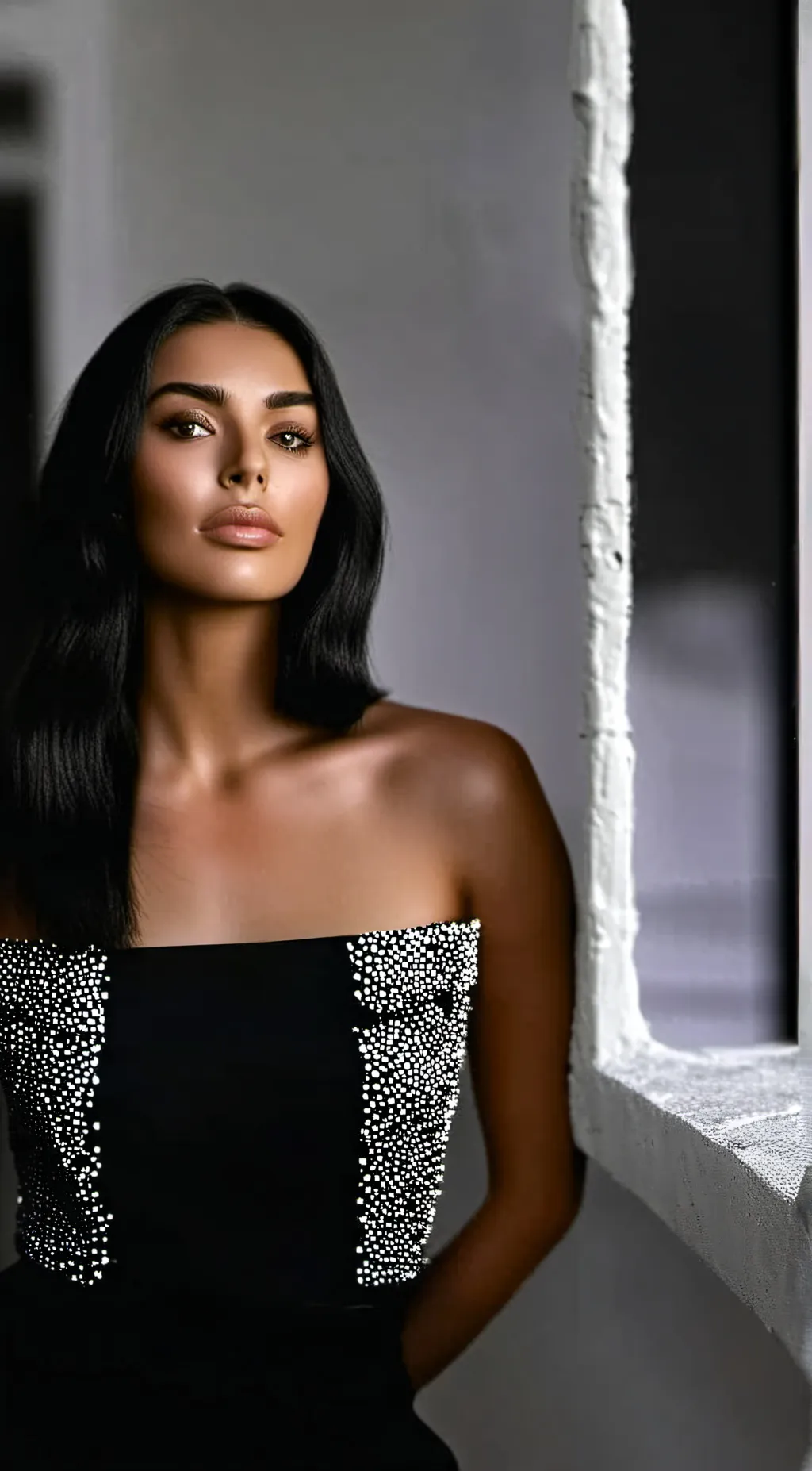 ai character: Kim Kardashian  background