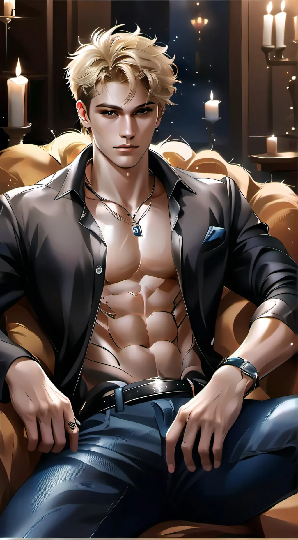 ai character: Alpha Grey background