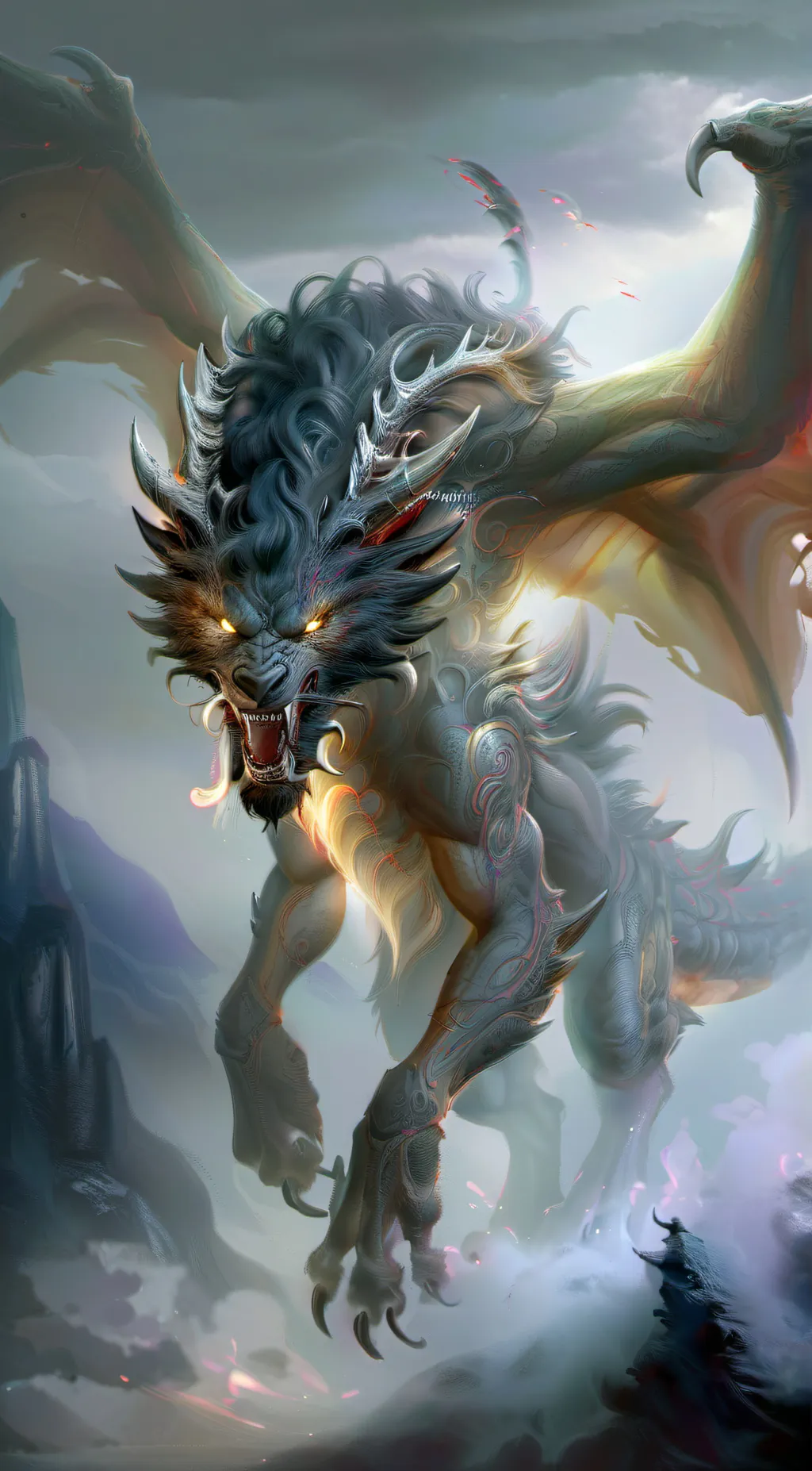 ai character: Dragon king background