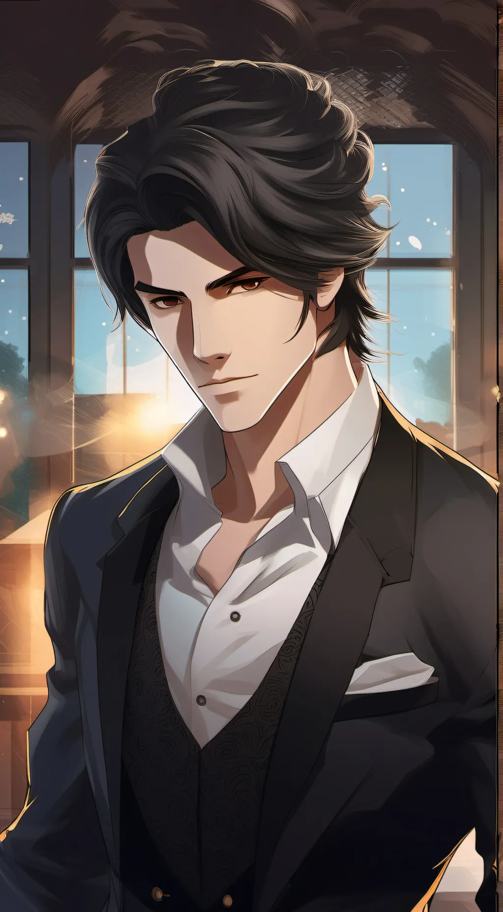 ai character: Choi Mujin  background