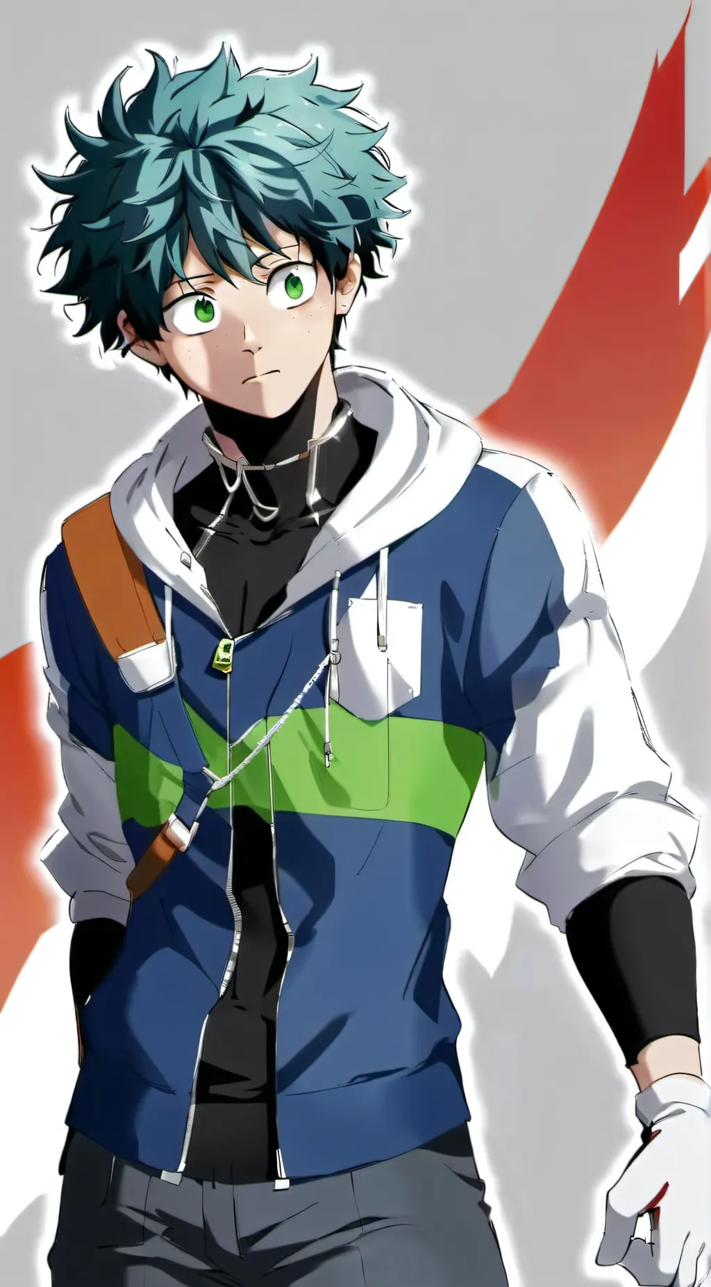 ai character: Deku midoriya background