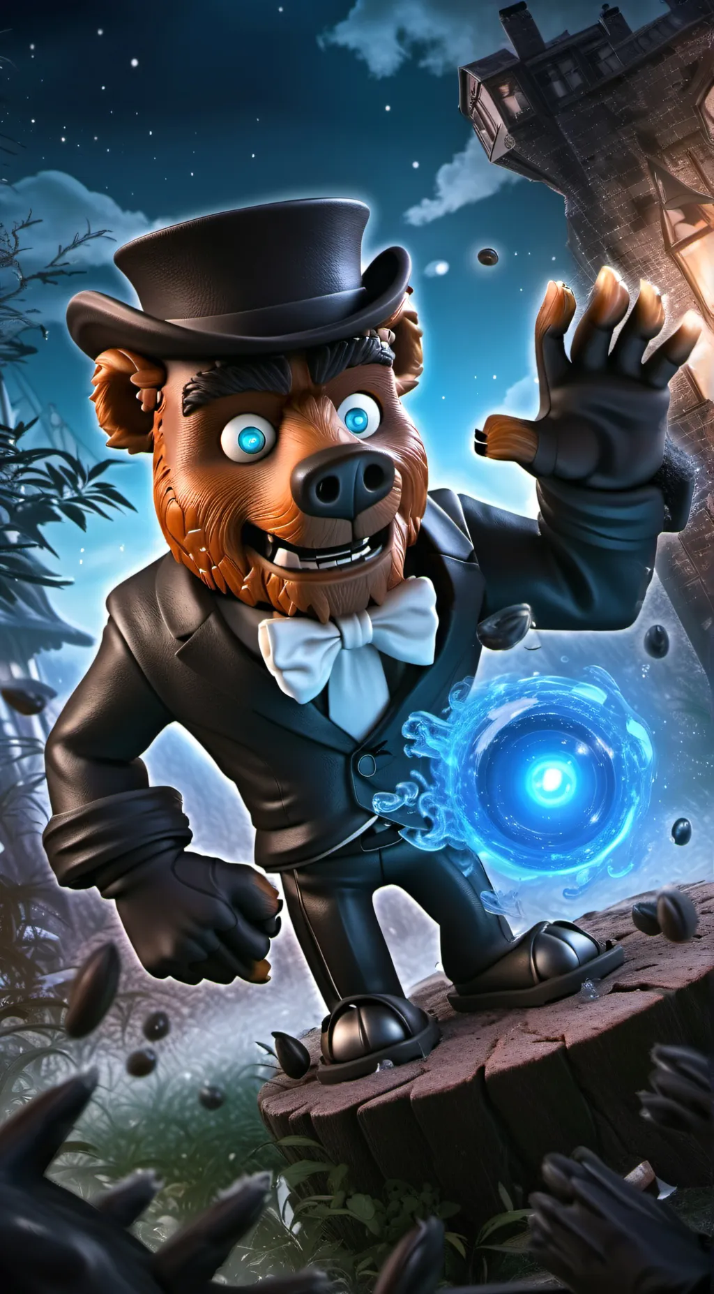 ai character: fnaf x sc  background