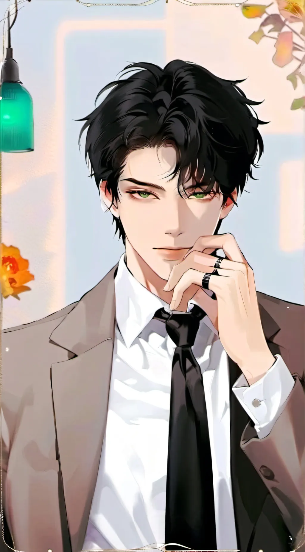 ai character: mark background