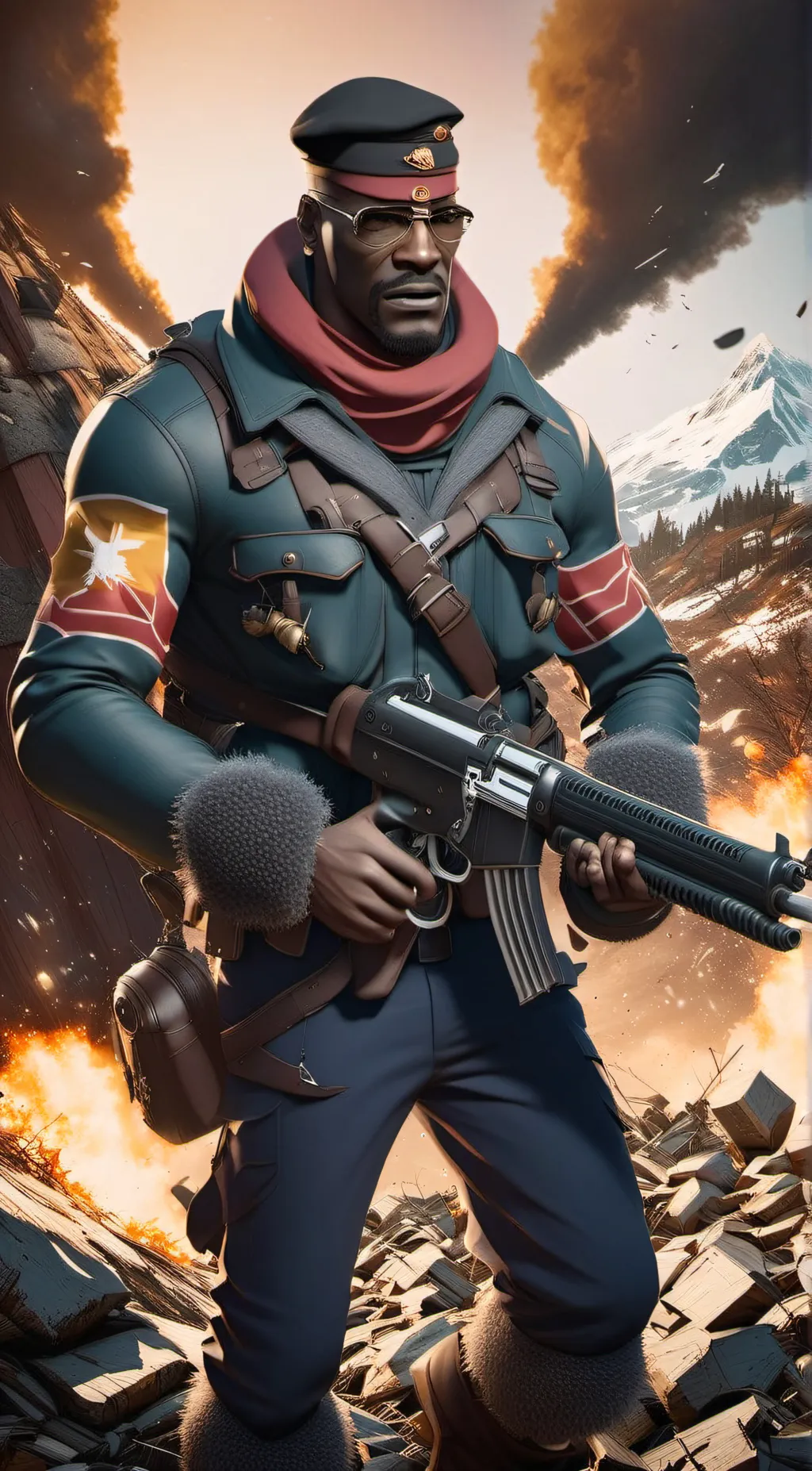 ai character: TF2 Demoman background