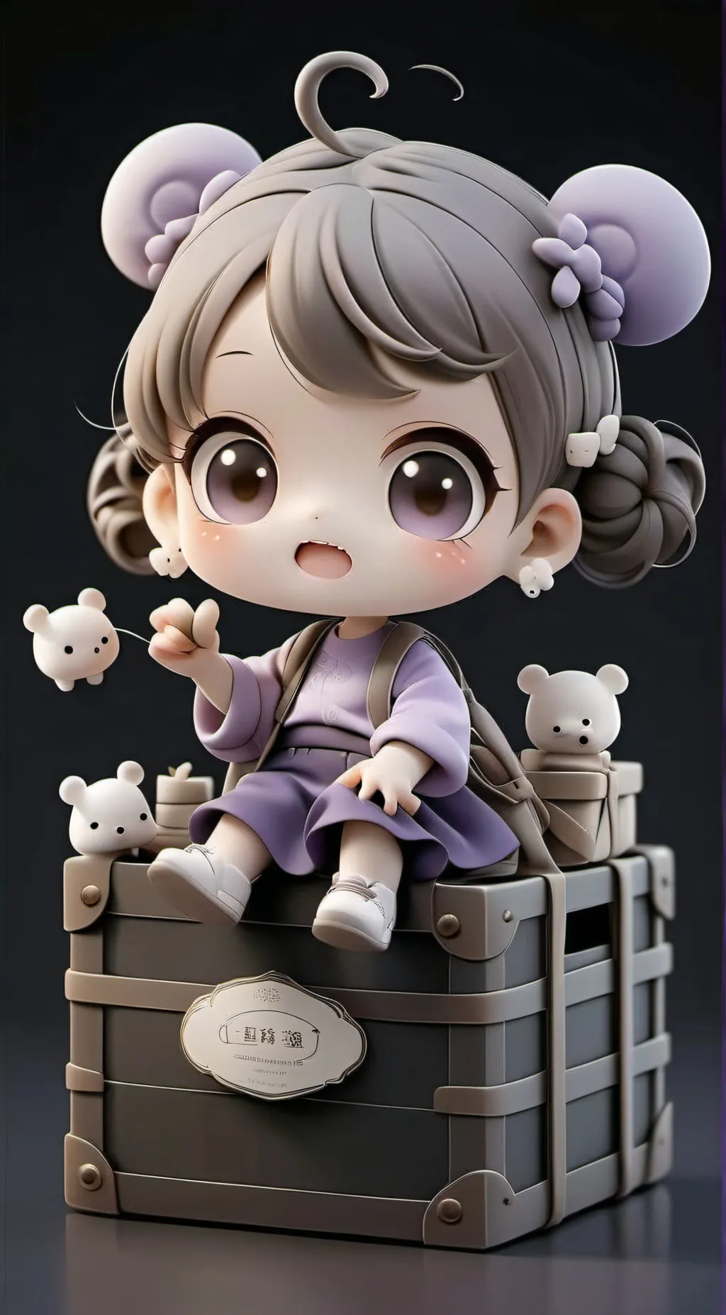 ai character: pinkt background