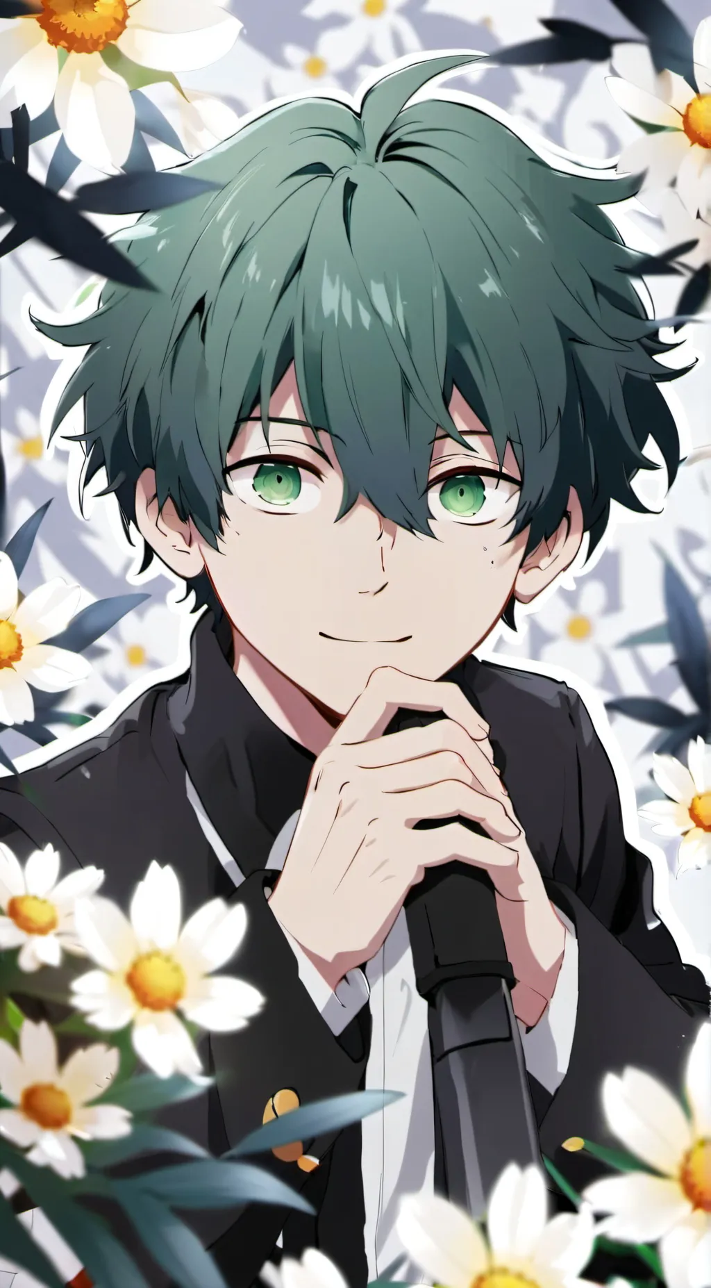 ai character: Deku Midoriya background