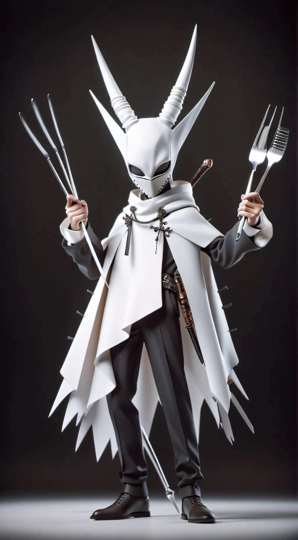 ai character: fork monster  background