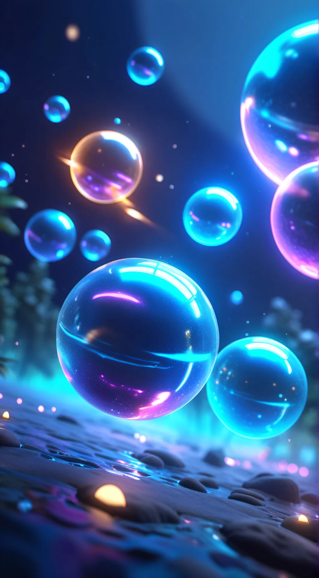 ai character: Rainbow wisp’s background