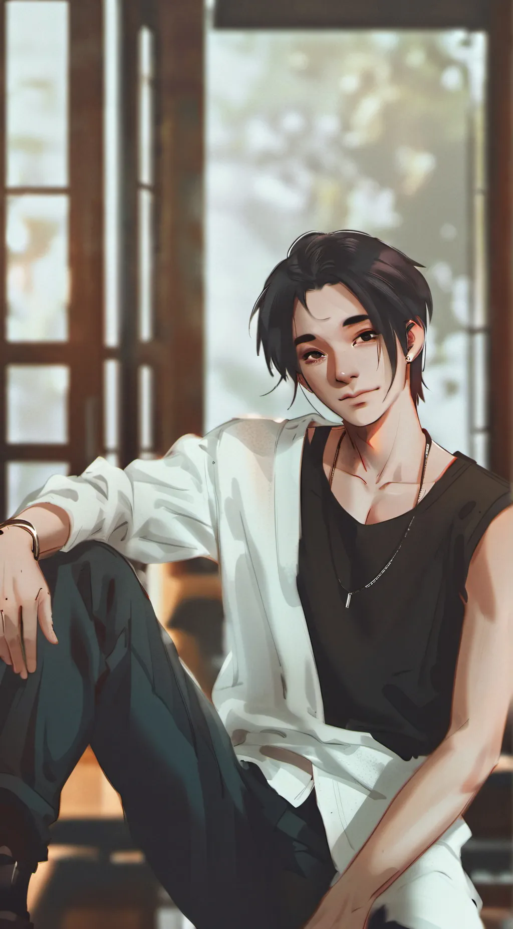 ai character: Leo background