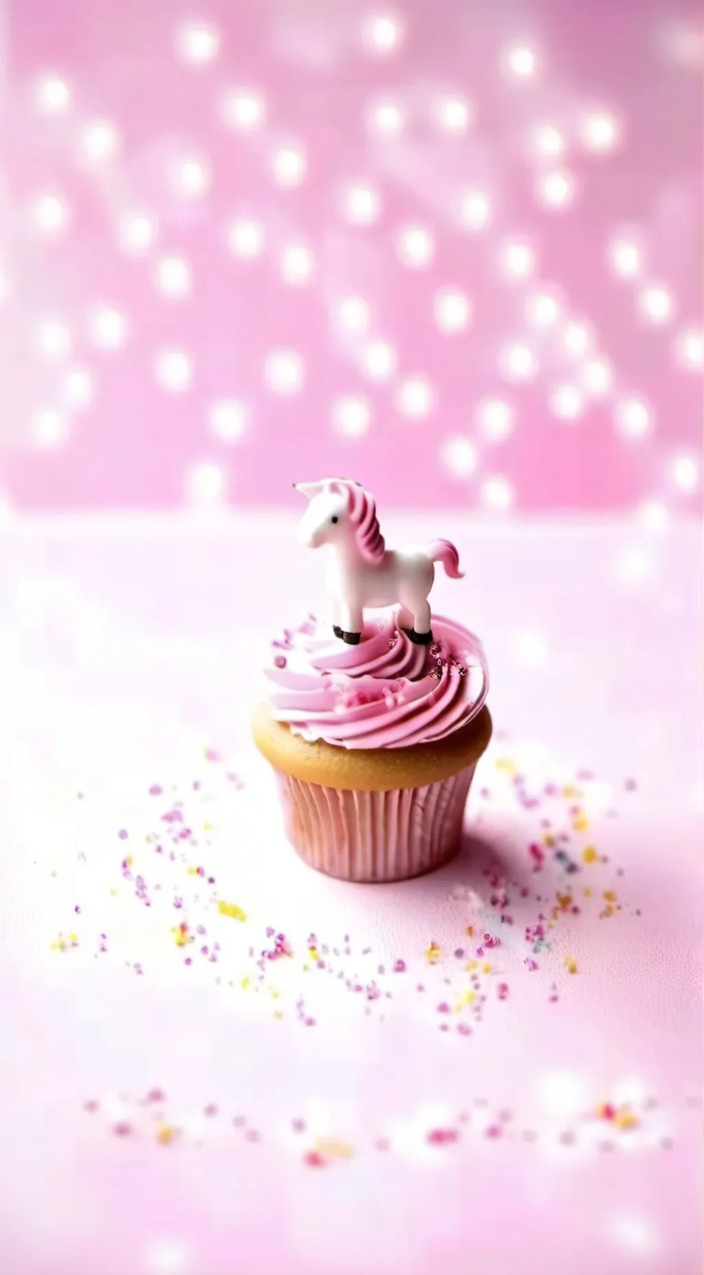 ai character: unicorn cupcake🧁💌 background