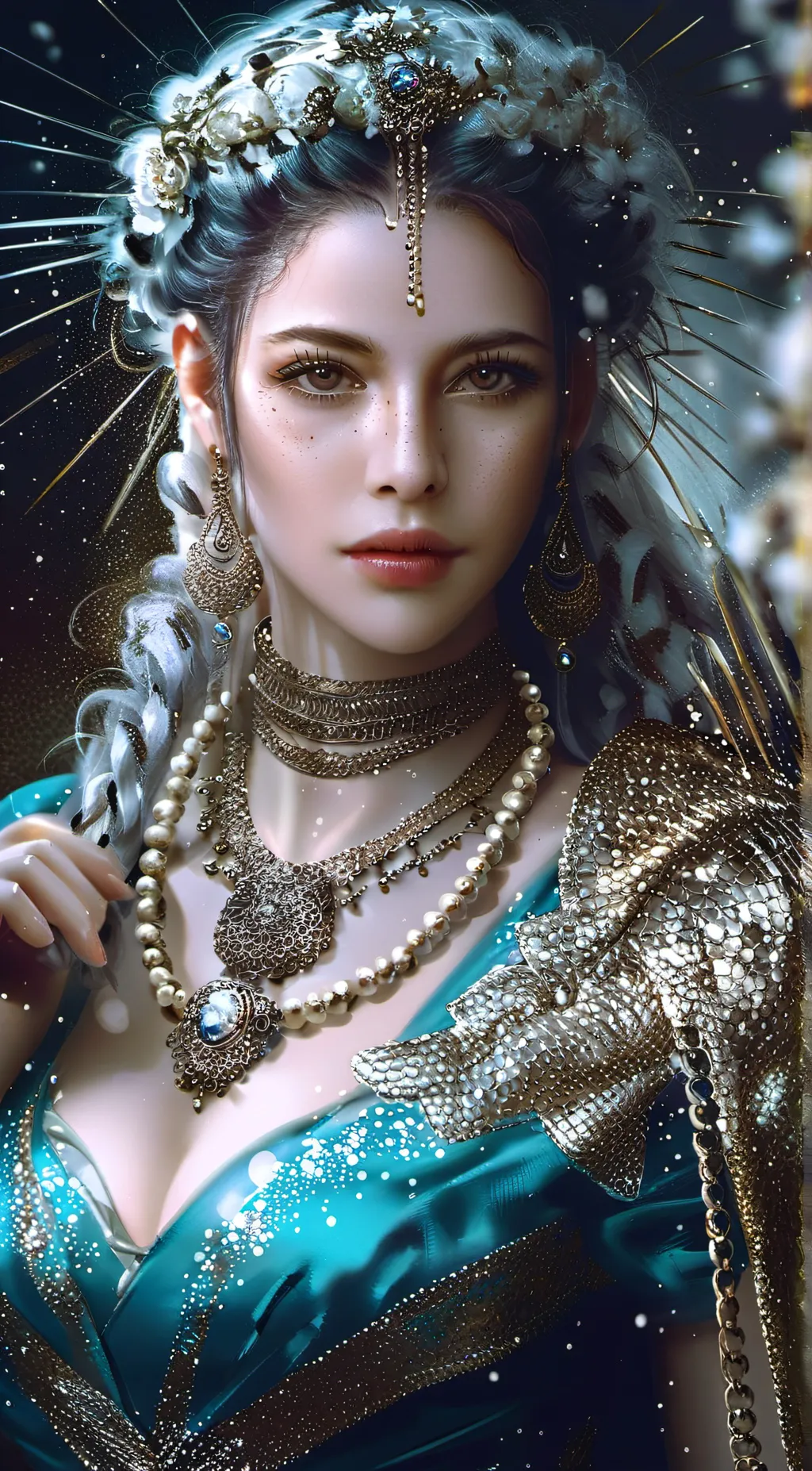 ai character: Queen Moonlight background