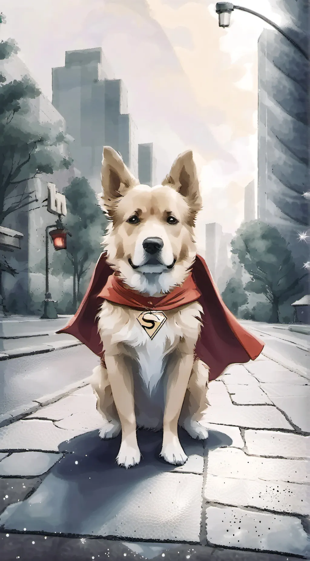 ai character: Super dog background