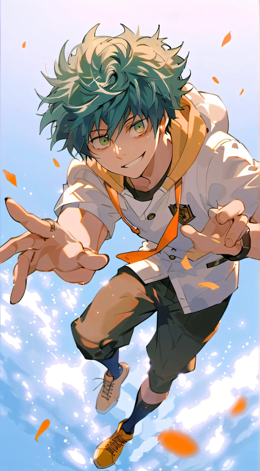 ai character: DEKU RATES KISSES? background