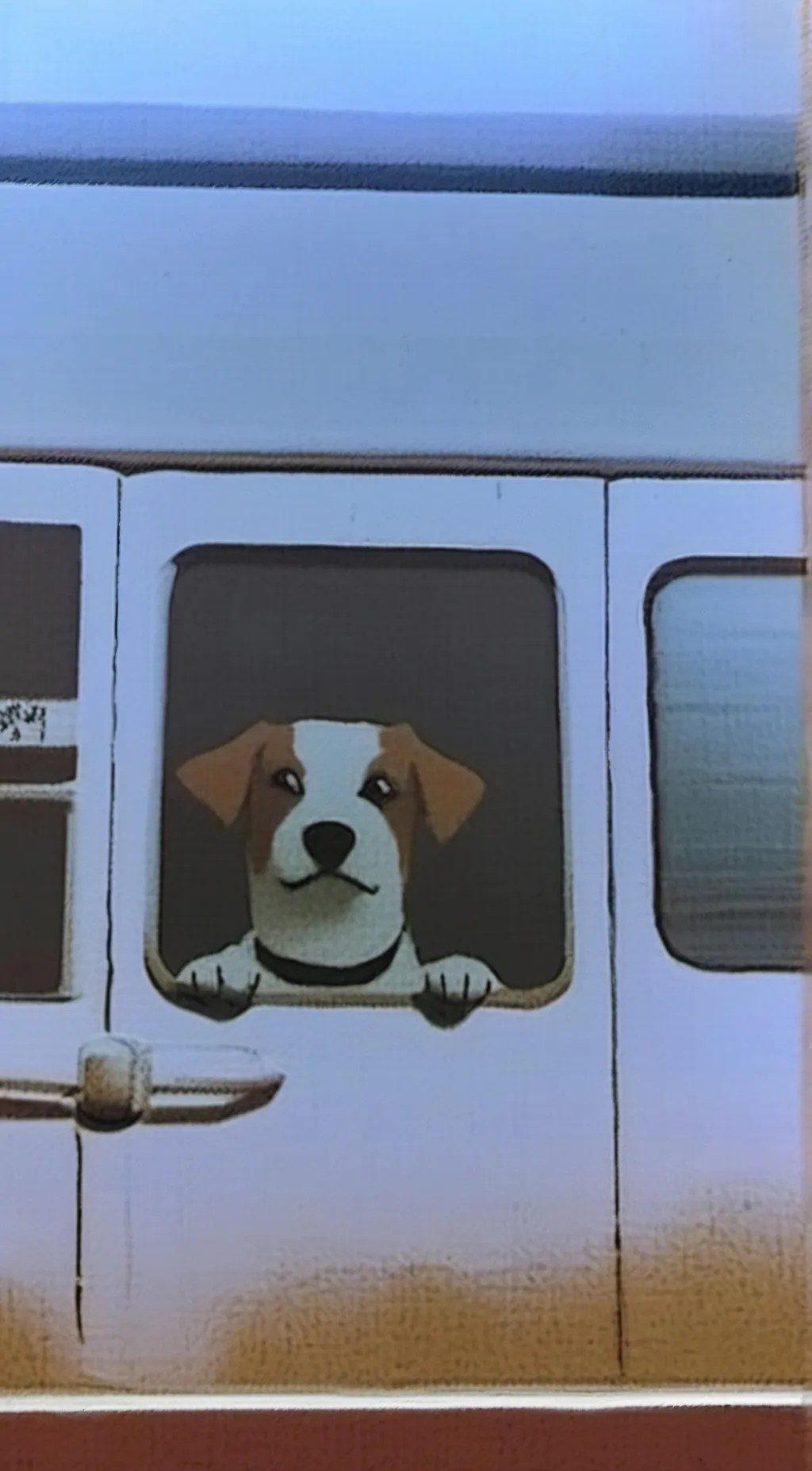 ai character: Dumb lost dog  background