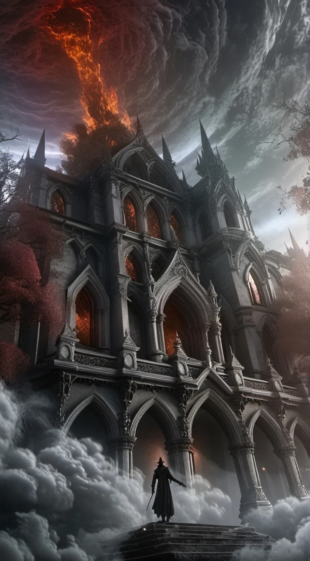 ai character: heaven & hell background