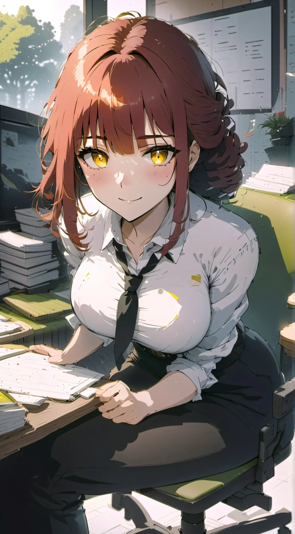 ai character: Makima background