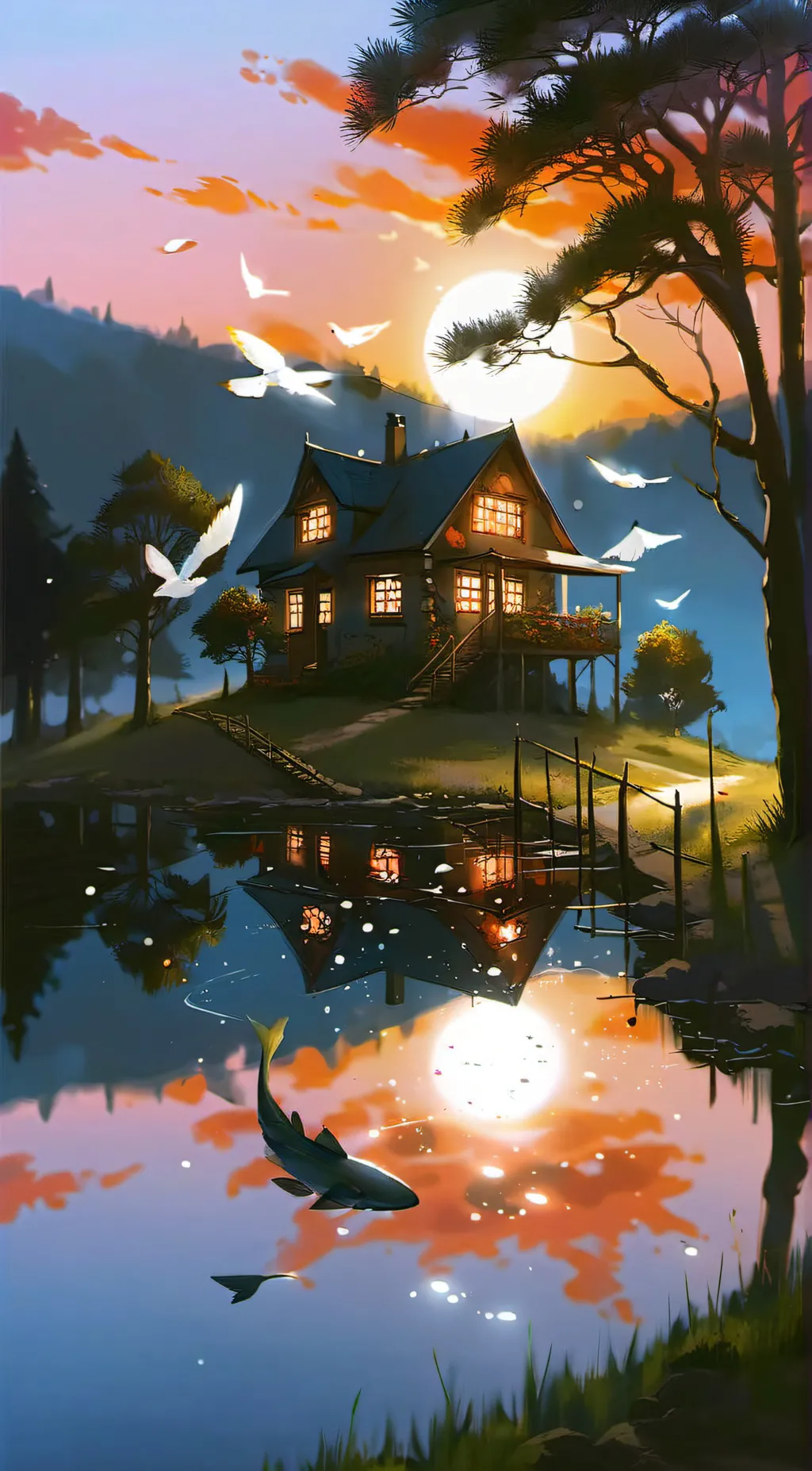 ai character: Take a break background