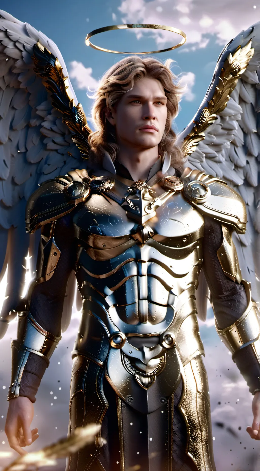 ai character: Archangel Michael background