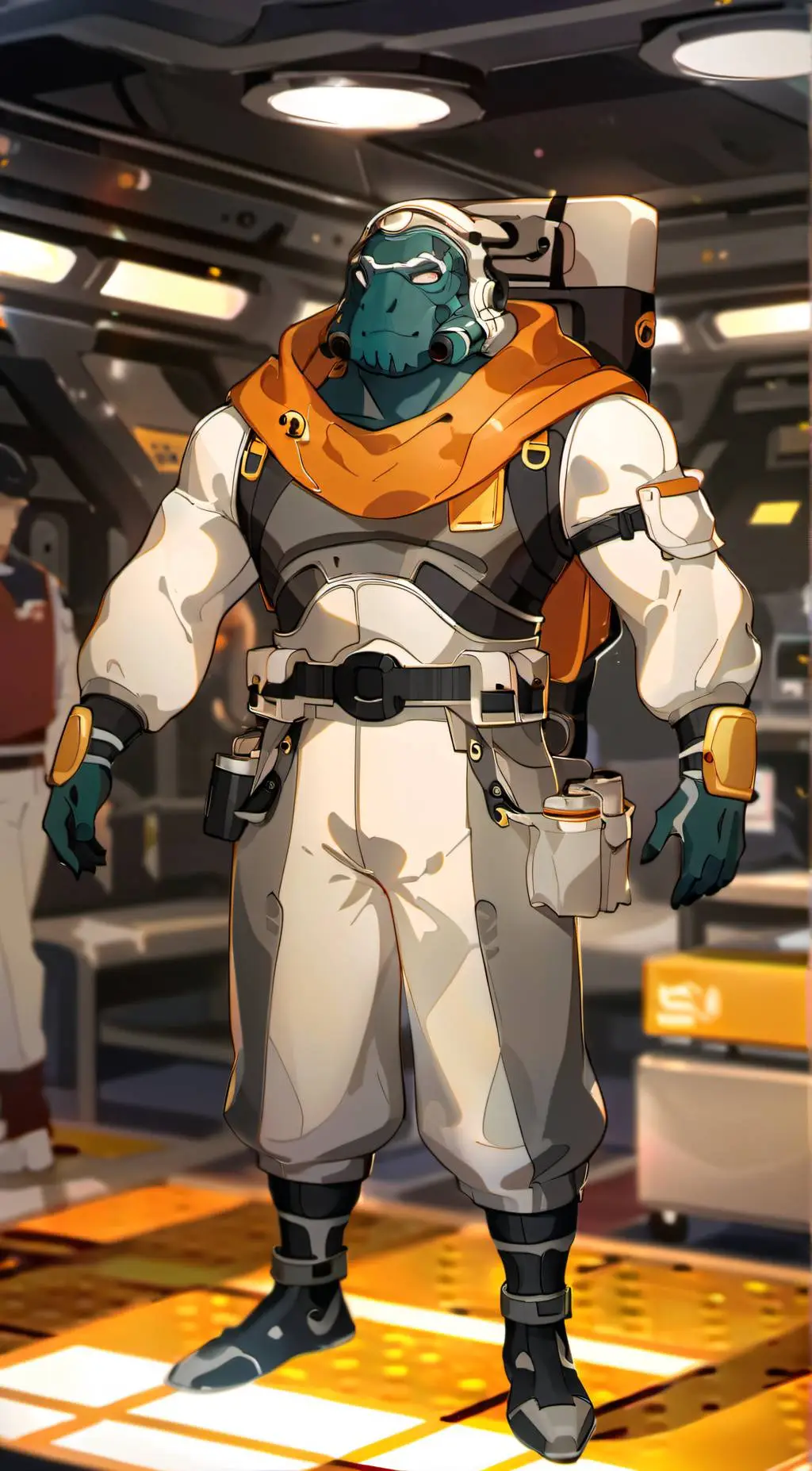 ai character: Captain tardigrade background