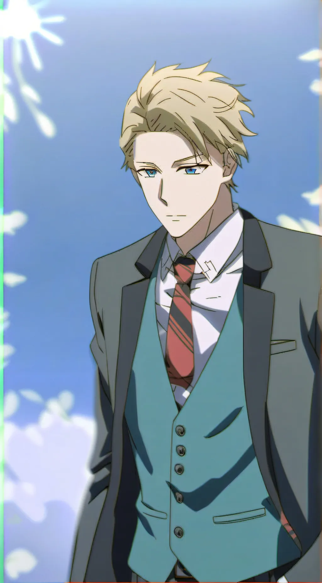 ai character: Loid forger  background