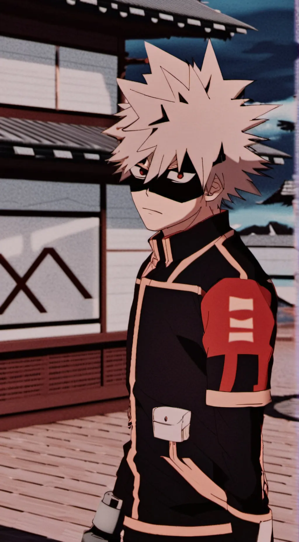 ai character: Young Bakugo:)  background